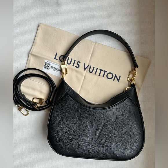 Louis Vuitton Handbags - Authentic Louis Vuitton Bagatelle - Black Monogram Empreinte Leather